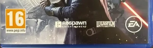 Star Wars Jedi: Fallen Order, the PEGI square on its front