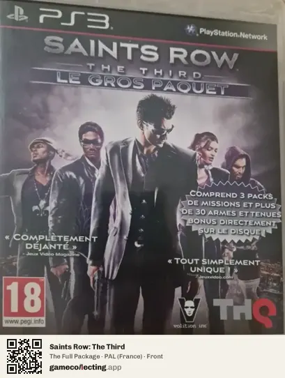Saints Row: The Third PlayStation 3, France box front