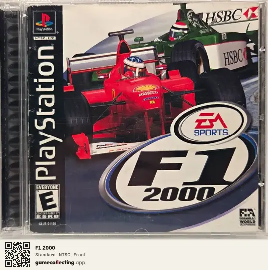 F1 2000 PlayStation, NTSC box front