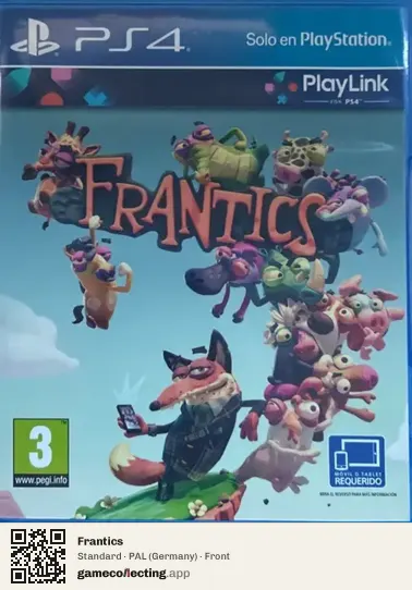 Frantics PlayStation 4, Germany box front