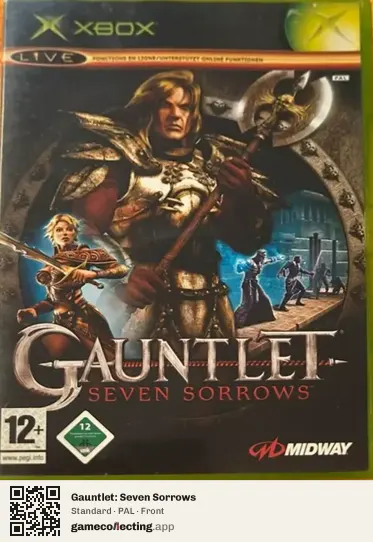 Gauntlet: Seven Sorrows Xbox, PAL box front