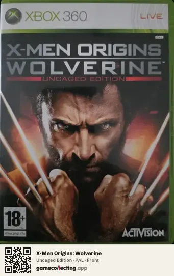 X-Men Origins: Wolverine Xbox 360, PAL box front