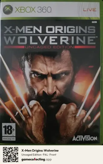 X-Men Origins: Wolverine Xbox 360, PAL box front