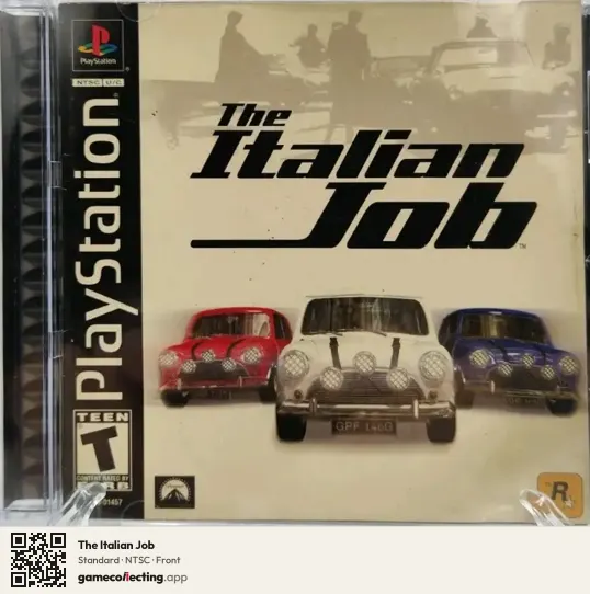 The Italian Job PlayStation, NTSC box front