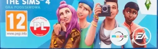 The Sims 4, the PEGI square on its front