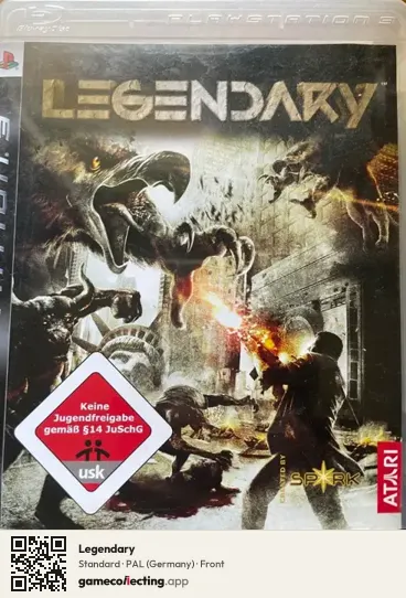 Legendary PlayStation 3, Germany box front