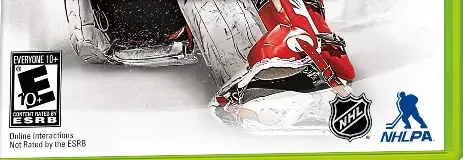 NHL 14, the ESRB box on its front