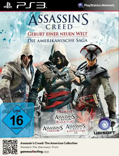 Assassin's Creed: The Americas Collection PlayStation 3, Germany box front