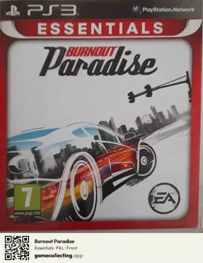 Burnout Paradise PlayStation 3, PAL box front