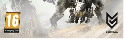 Horizon Zero Dawn, the PEGI square on its front
