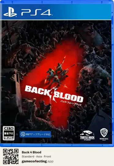 Back 4 Blood PlayStation 4, Asia box front
