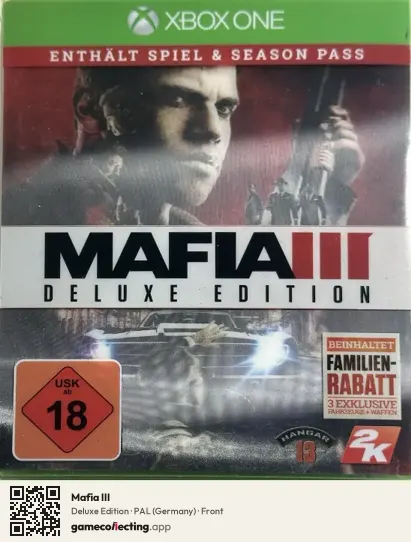 Mafia III Xbox One, Germany box front