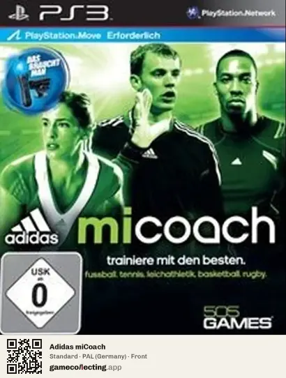 Adidas miCoach PlayStation 3, Germany box front
