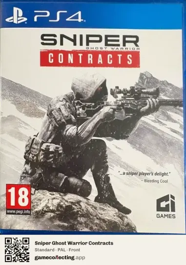 Sniper Ghost Warrior Contracts PlayStation 4, PAL box front