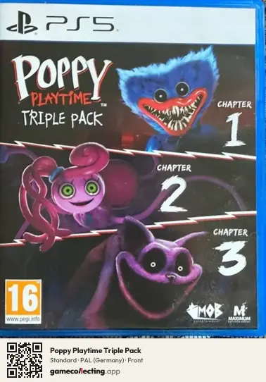 Poppy Playtime Triple Pack PlayStation 5, Germany box front