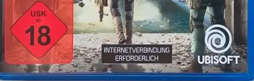 Tom Clancy's The Division 2, the USK square on its front