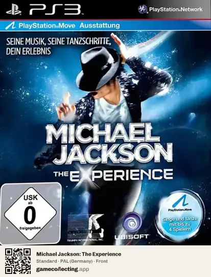 Michael Jackson: The Experience PlayStation 3, Germany box front
