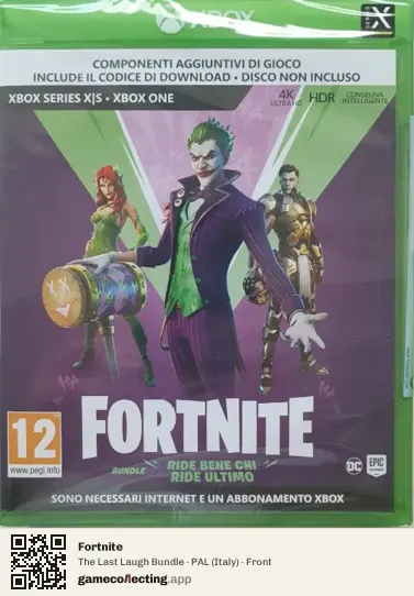 Fortnite Xbox Series X, Italy box front