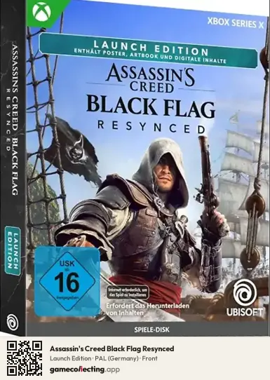Assassin's Creed Black Flag Resynced Xbox Series X, Germany box front