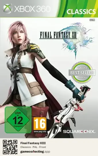 Final Fantasy XIII Xbox 360, PAL box front