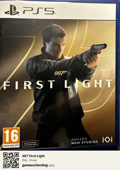 007 First Light PlayStation 5, PAL box front