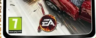 Burnout Dominator, the PEGI square on its front