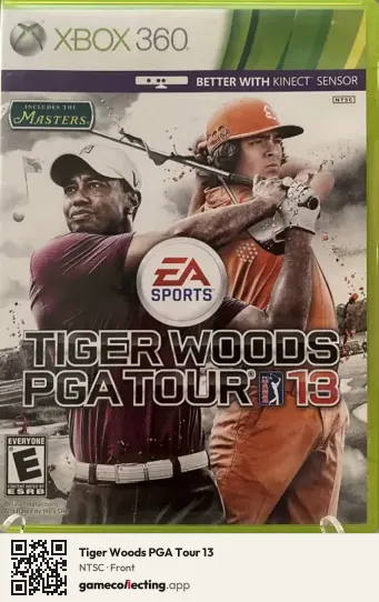 Tiger Woods PGA Tour 13 Xbox 360, NTSC box front