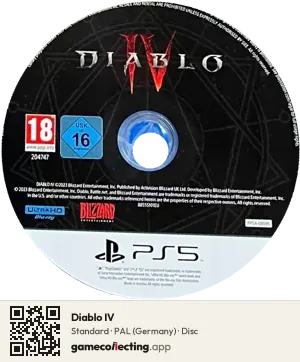 Diablo IV PlayStation 5, PAL disc