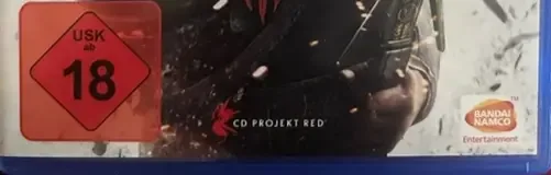 The Witcher 3: Wild Hunt, the USK square on its front