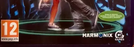 Dance Central, the PEGI square on its front