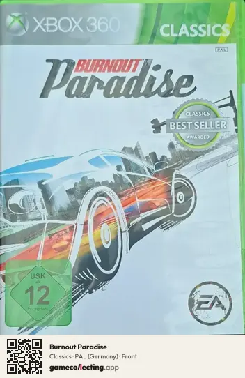 Burnout Paradise Xbox 360, Germany box front