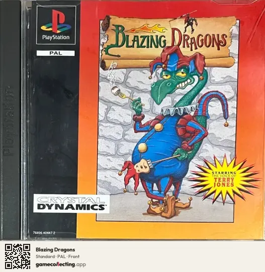 Blazing Dragons PlayStation, PAL box front