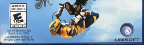 Trials Fusion, the ESRB box on its front