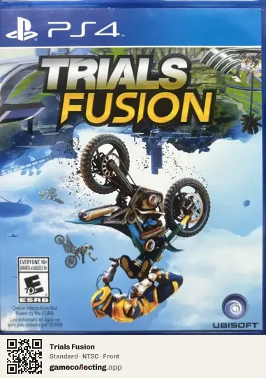 Trials Fusion PlayStation 4, NTSC box front
