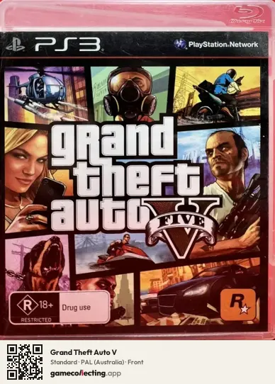 Grand Theft Auto V PlayStation 3, Australia box front