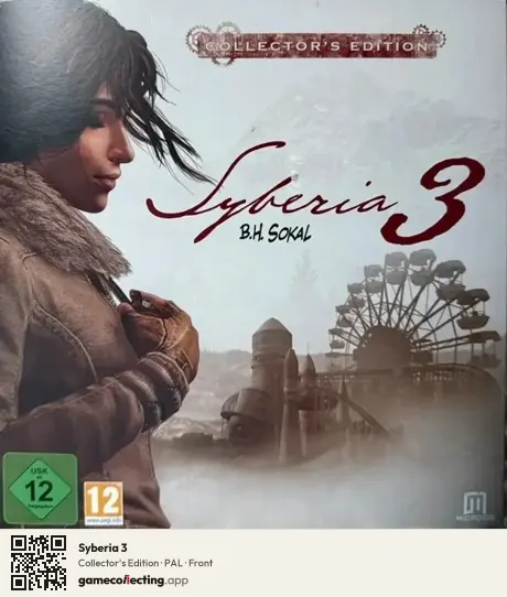 Syberia 3 PlayStation 4, PAL box front