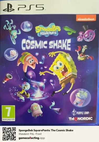 SpongeBob SquarePants: The Cosmic Shake PlayStation 5, PAL box front
