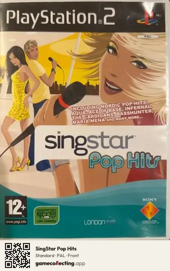 SingStar Pop Hits PlayStation 2, PAL box front