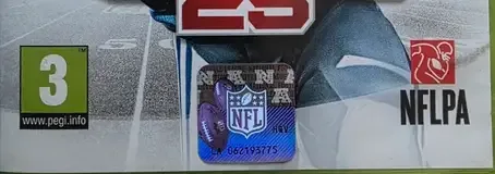 Madden NFL 25, the PEGI square on its front