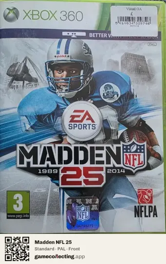 Madden NFL 25 Xbox 360, PAL box front