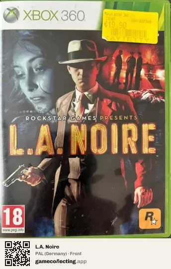 L.A. Noire Xbox 360, Germany box front
