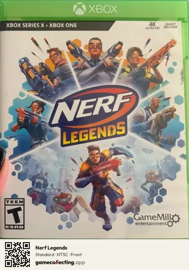Nerf Legends Xbox Series X, NTSC box front