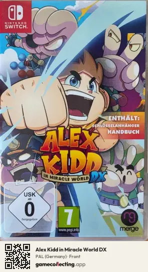 Alex Kidd in Miracle World DX Nintendo Switch, Germany box front