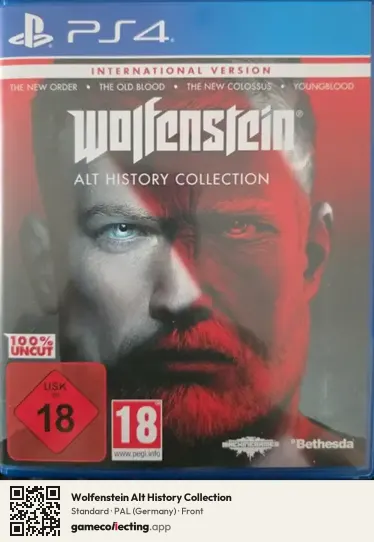 Wolfenstein Alt History Collection PlayStation 4, Germany box front