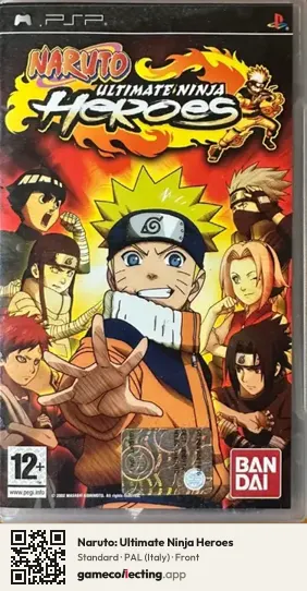 Naruto: Ultimate Ninja Heroes PlayStation Portable, Italy box front