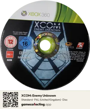 XCOM: Enemy Unknown Xbox 360, PAL disc