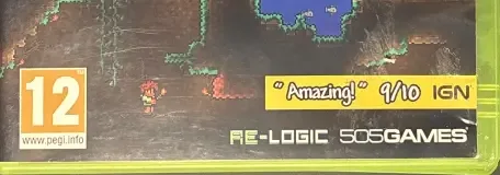 Terraria, the PEGI square on its front
