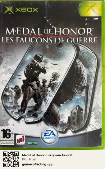 Medal of Honor: European Assault Xbox, PAL box front