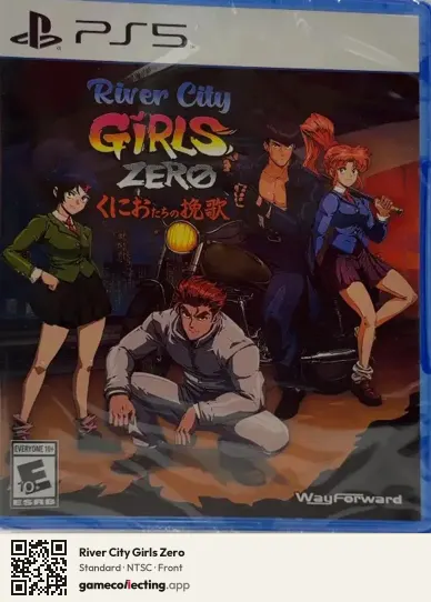 River City Girls Zero PlayStation 5, NTSC box front