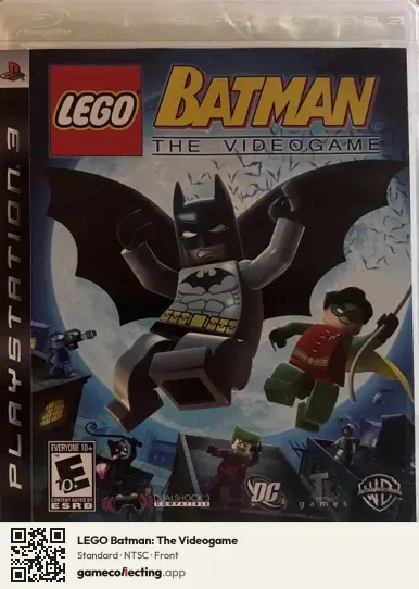 LEGO Batman: The Videogame PlayStation 3, NTSC box front